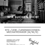 Stellenanzeige KFZ-/LKW-/Landmaschinen-Mechatroniker (m/w/d)